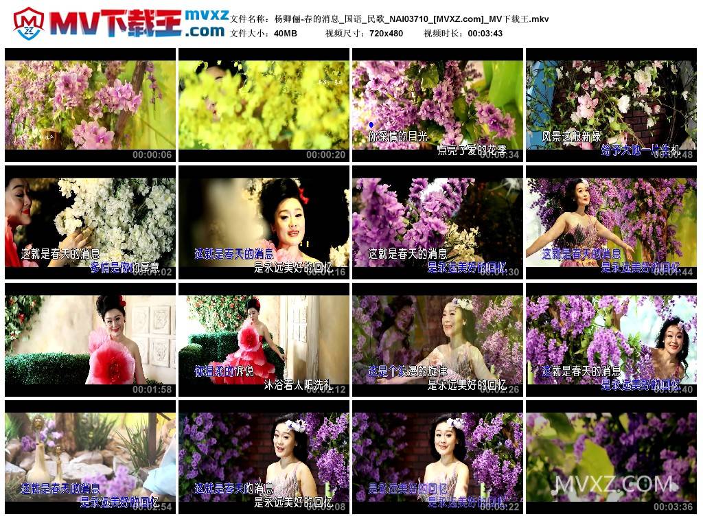 杨卿俪-春的消息_国语_民歌_NAI03710